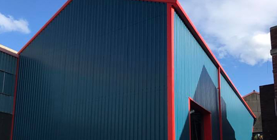 Manufacturing Plant, Scotland, Exterior Cladding